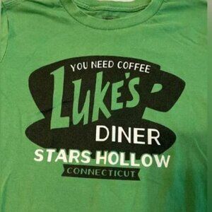 Gilmore Girls “Luke’s Diner” green T-shirt size small